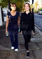 KIMBERLEIGH GELBER WITH JACKIE ST CLAIR HEADING OUT TO GYM IN LONDON