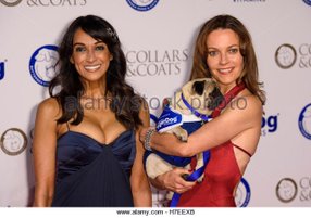 KIMBERLEIGH GELBER ATTENDS BATTERSEA CHARITY GALA WEARING AZZEDINE ALAIA RED GOWN WITH MODEL JACKIE ST CLAIR 2016